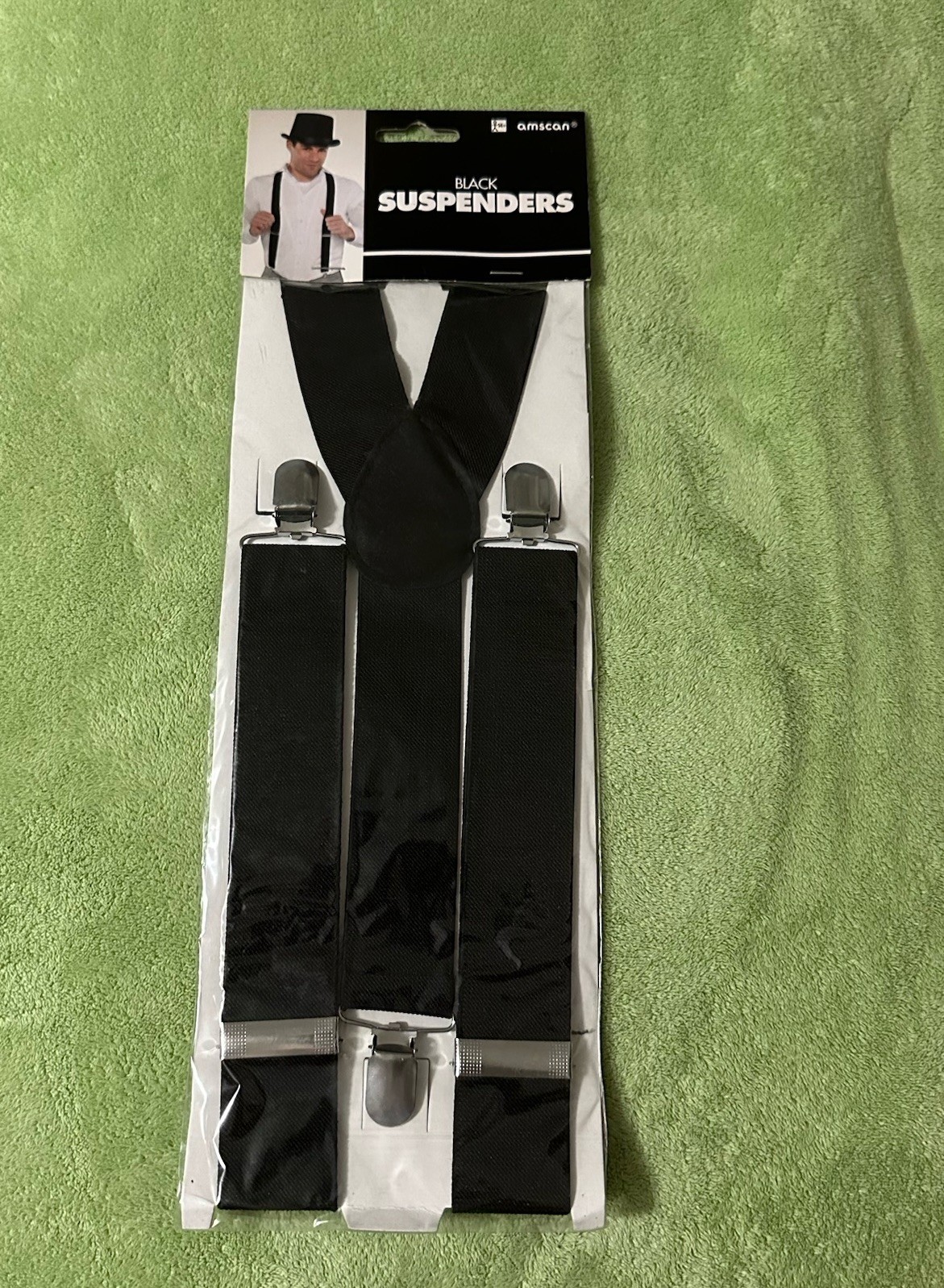 Suspenders Black Halloween Costume Cosplay Adult Size NEW