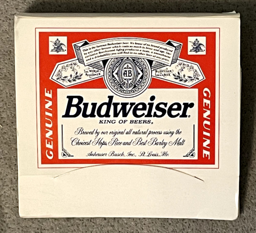 Vintage 1970's Budweiser Golf Tees & Ball Marker Matchbook Promo Set New Old Stk