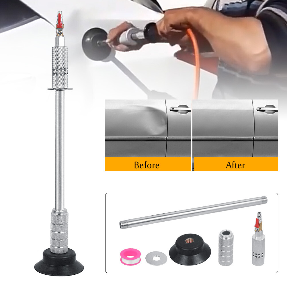 Car Body Repair Air Pneumatic Dent Puller Suction Cup Slide Tool Hammer Kit Firm