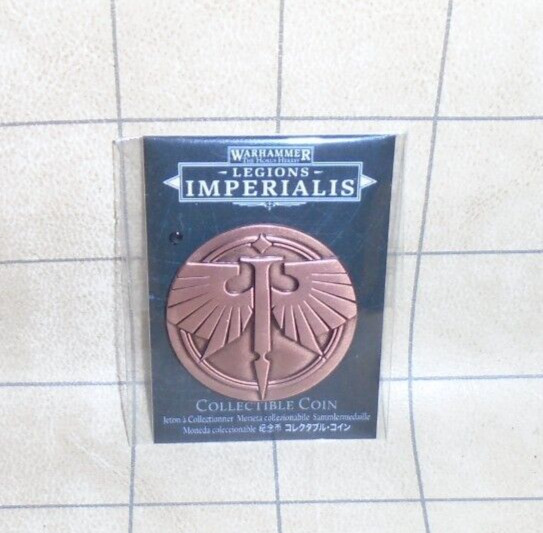 Warhammer 40k Legions Imperialis Metal Coin Promo NIB - Horus Heresy 30k