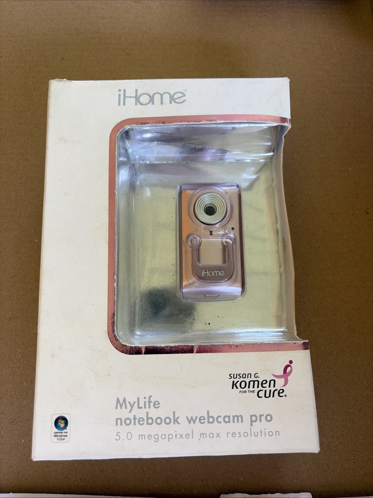 My Life Notebook Webcam Pro 5.0 Megapixel iHome NEW sealed Susan Komen Box1-9