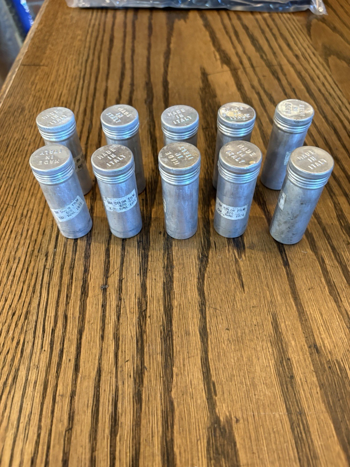 Vintage Aluminum 620 Film Canisters Lot Of 10