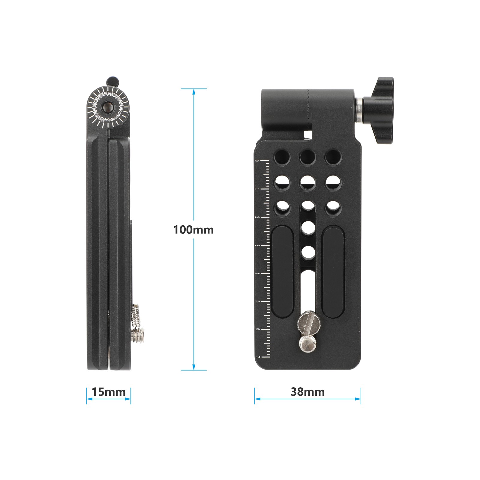 CAMVATE Foldable L-Bracket Mount with QR Arca-Type Camera Plate & 1/4"-20 Screw