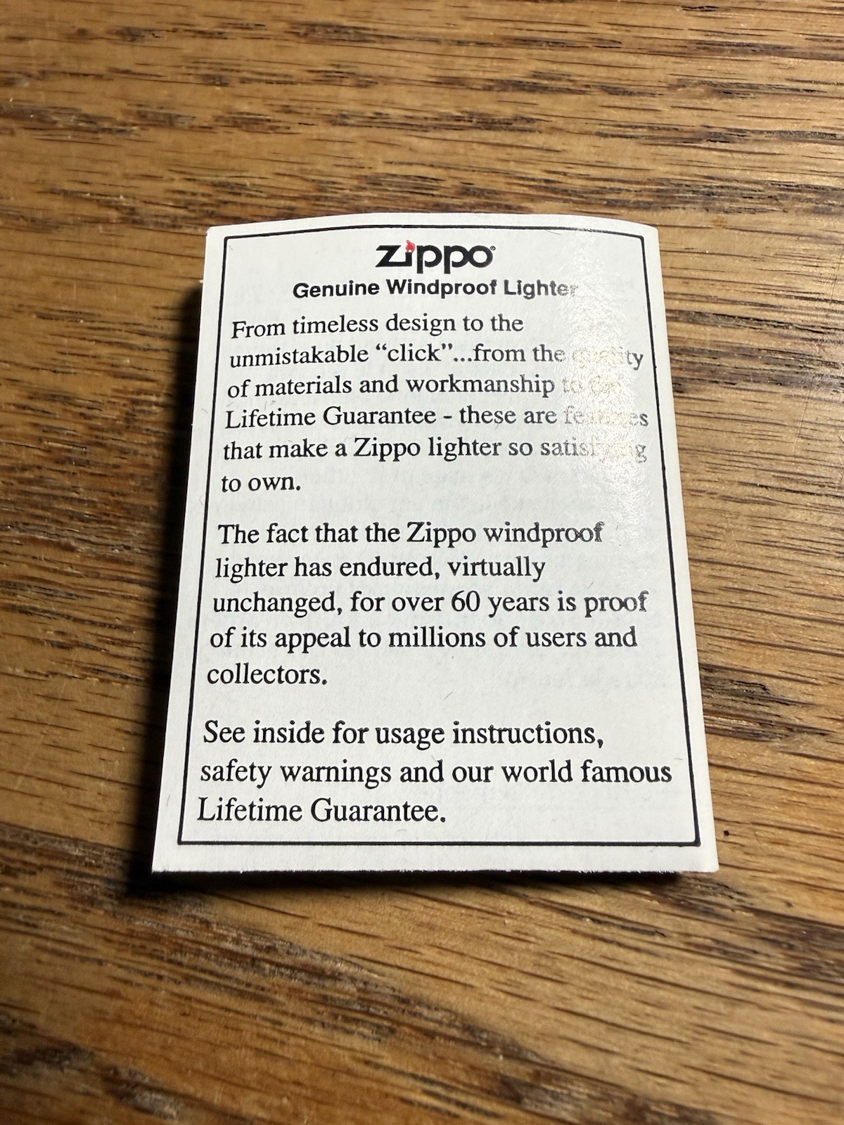 Zippo Empty Camel Box No Lighter!