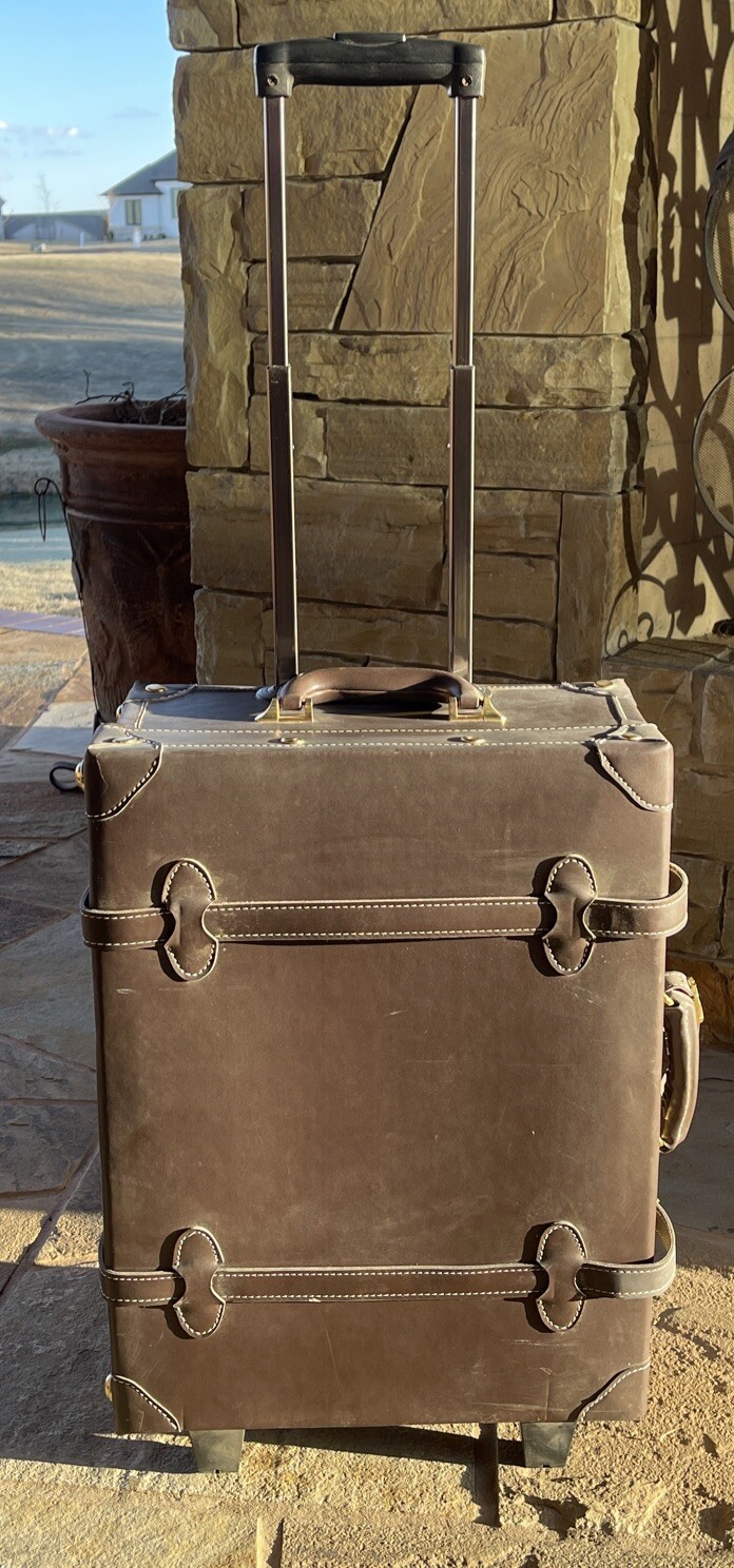Chatterbox Trunk Set for Scrapbooking Scrapbook Brown Luggage Leather