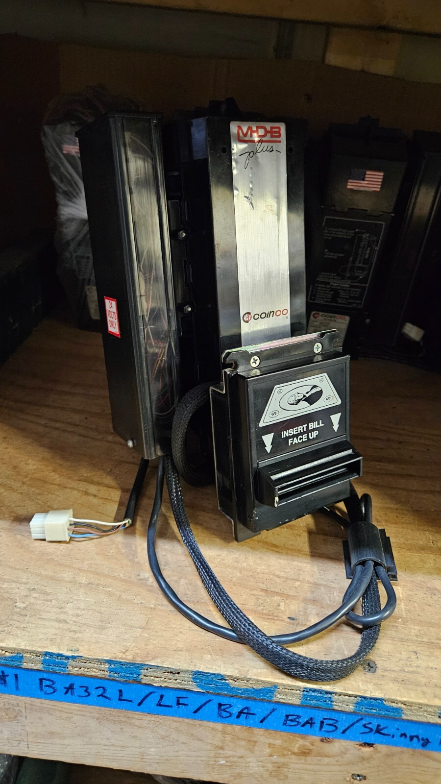 FULLY WORKING! Coinco BA32SA Snack Bill Acceptor Validator Vending Arcade 24 v
