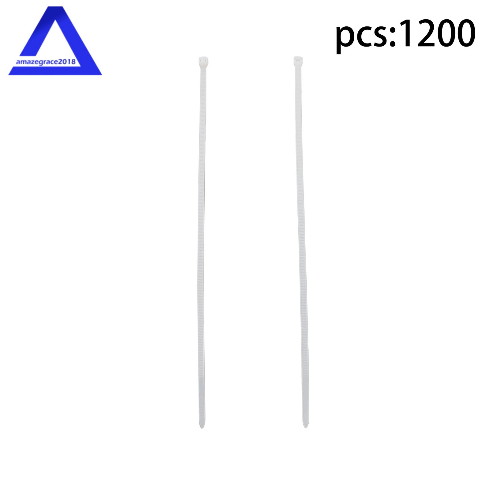 1200 Pack Cable Zip Ties 12-inch Wire Ties & 50LBS High Tensile Strength