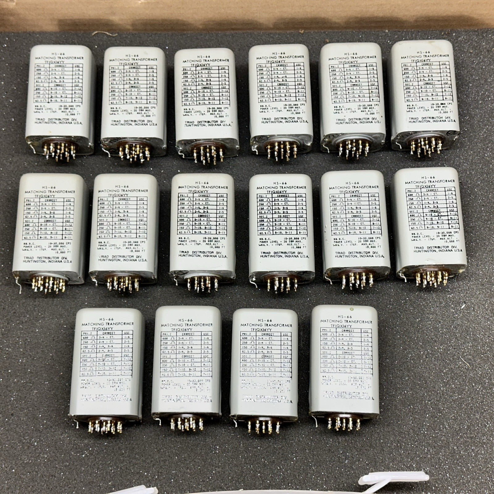 1 TRIAD HS-66 (HS-56 SUB) MATCHING AUDIO TRANSFORMER FOR PULTEC, SPECTRA SONICS