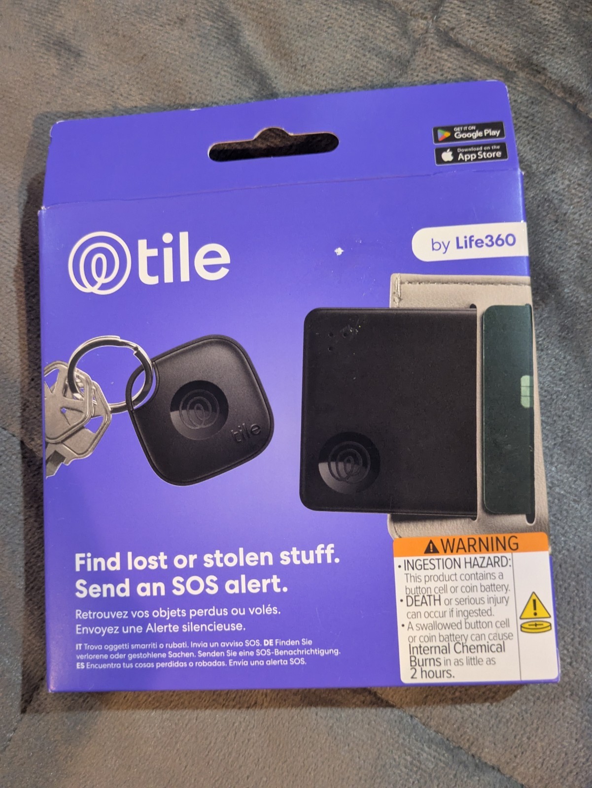 Slim By Life360 1-Mate & 1-Tile-Find Lost Or Stolen Stuff-SOS Alert-!OS& Android
