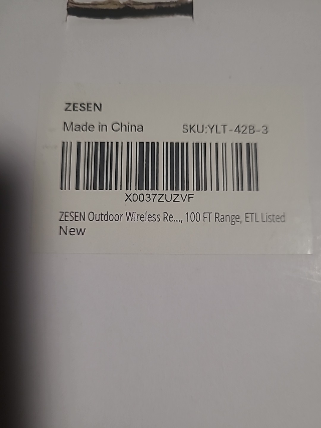 Zesen Outdoor Wireless 100ft Plug Adapters