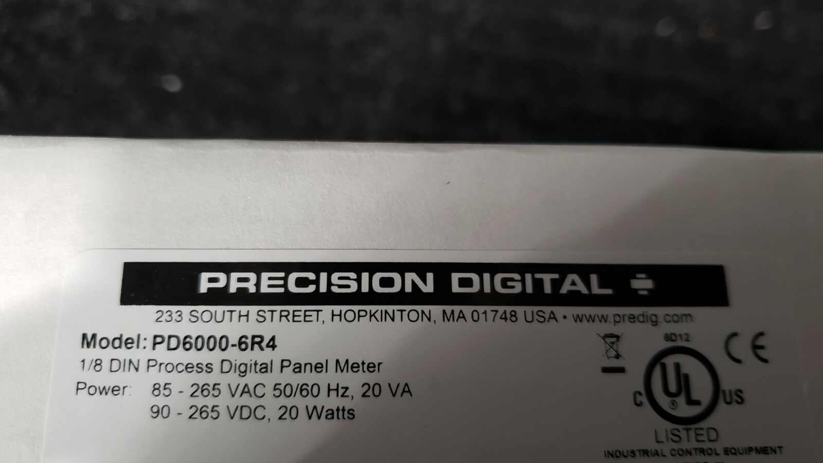 Precision Digital PD6000-6R4 ProVu Process Meter, 85-265V AC, 4 Relays