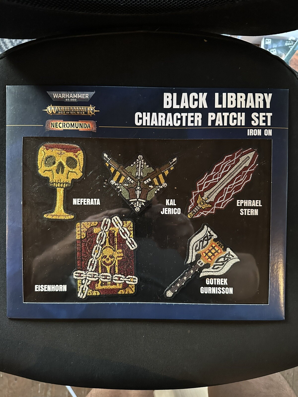 Games Workshop Black Library Character Patch Set Badges BRAND NEW SEALED SET