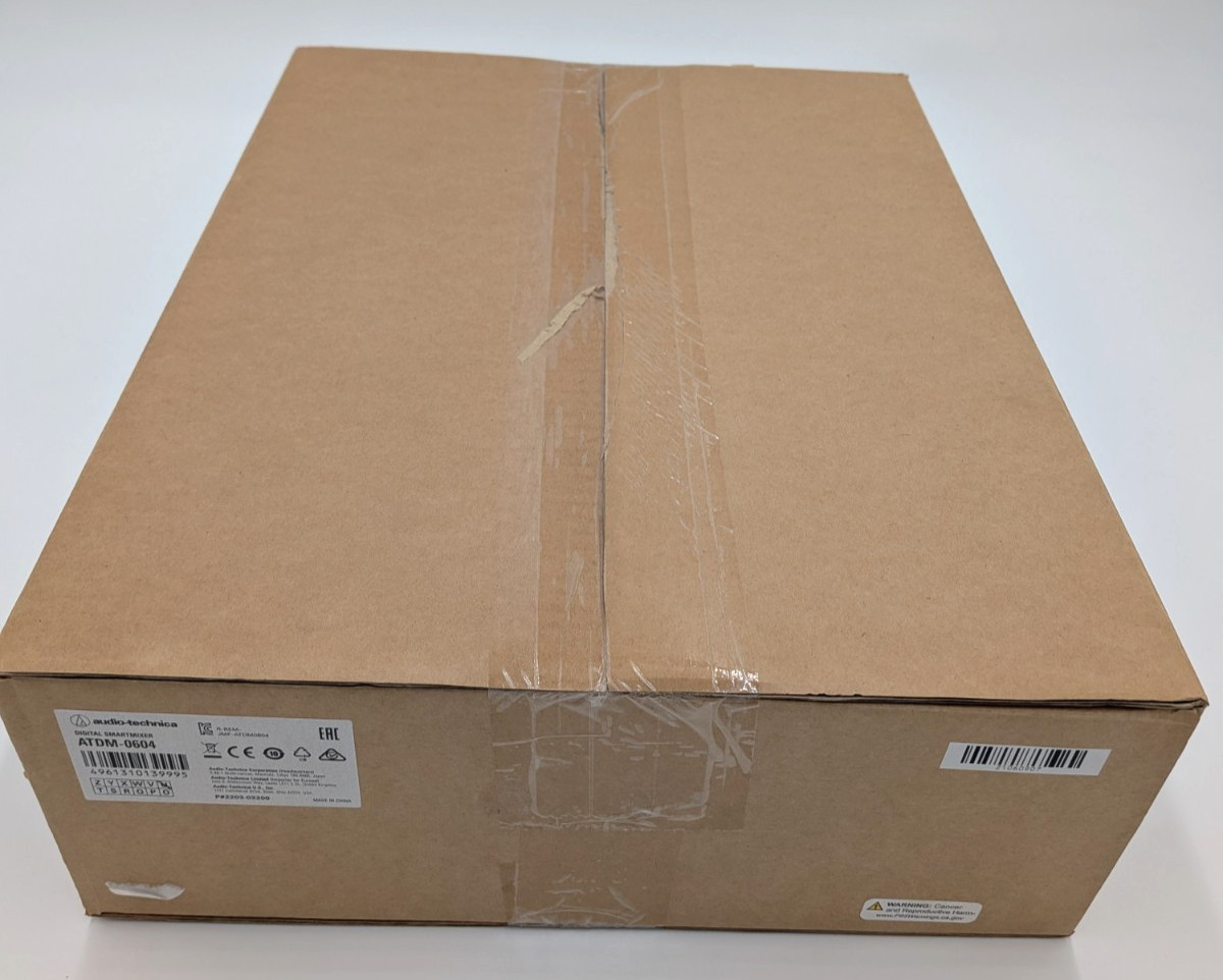 NEW Audio-Technica ATDM-0604 Digital Mixer for Conferences & Broadcasts - Black