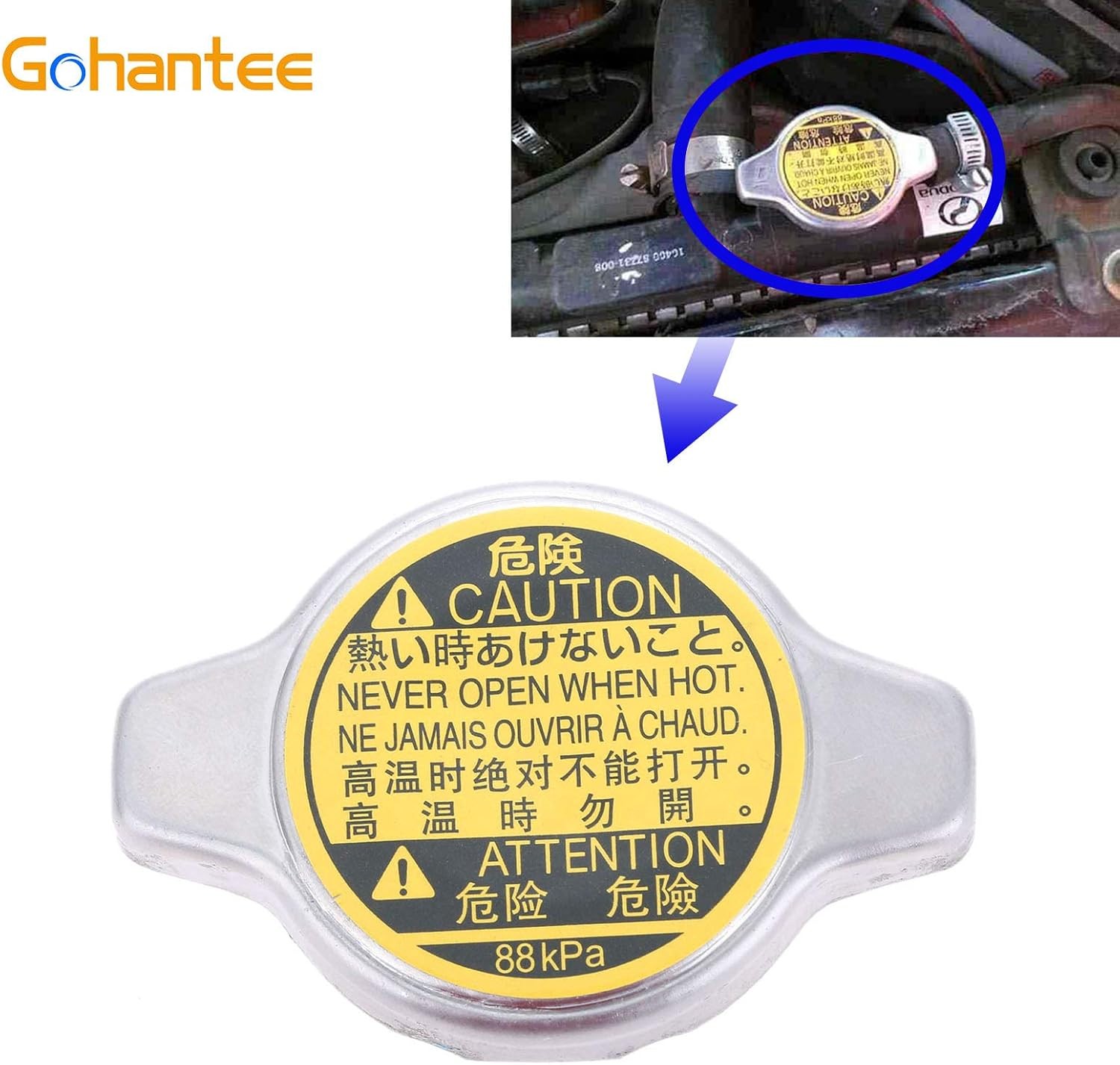 Radiator Cap 1640120353 Replace 16401-20353 Replacement for 4Runner, Camry, Celi