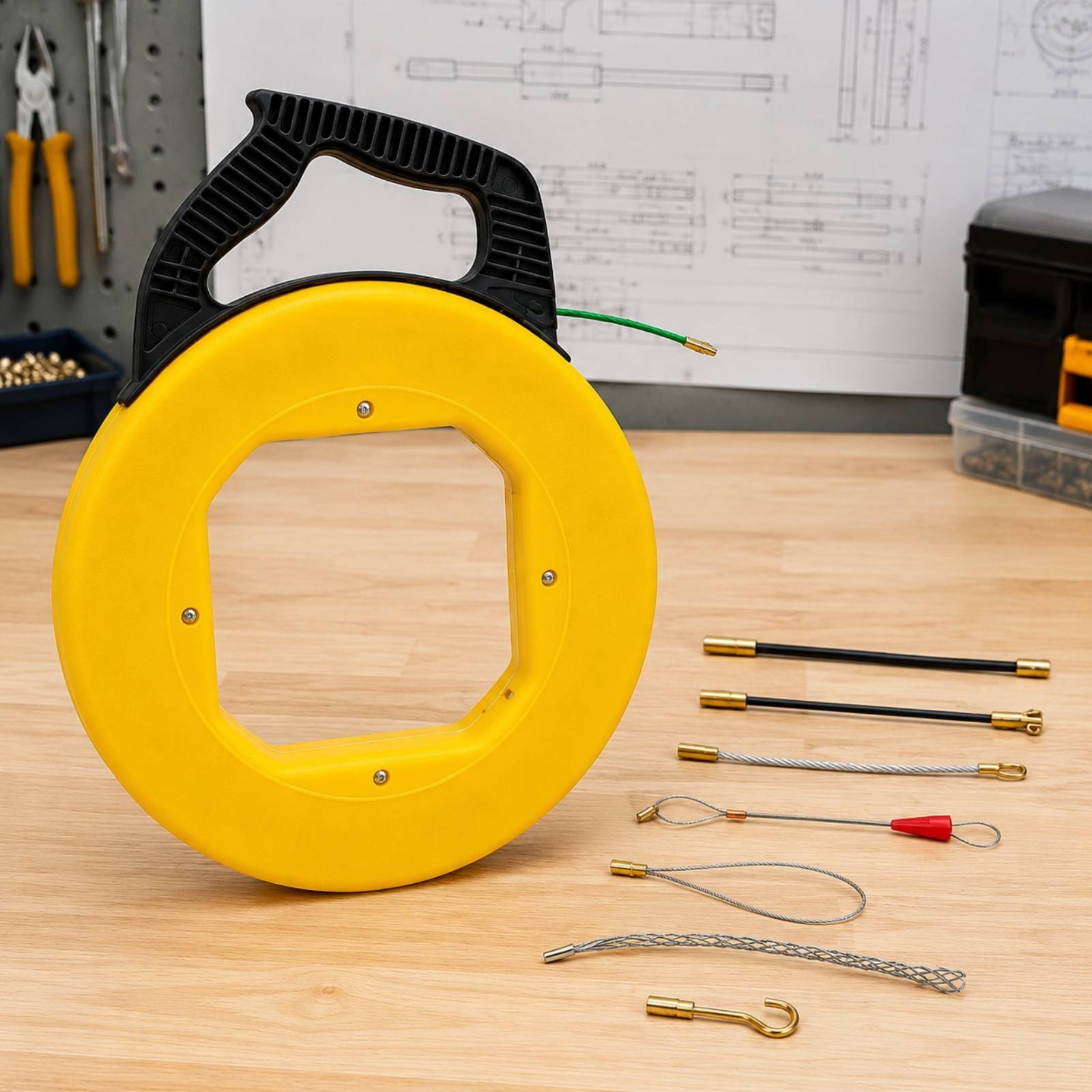 Cable Pulling Reel Flexible Wire Pulling Tape Reliable for Renovation