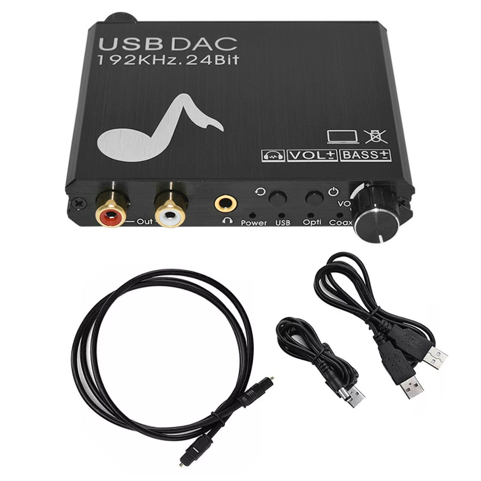 Aluminium Alloy 24-Bit 192 kHz Optical Digital To Analog Audio Converter Part