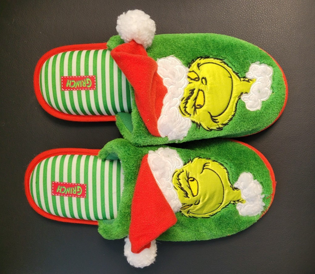 Dr.Seuss The Grinch slipper Men's Size 9-10