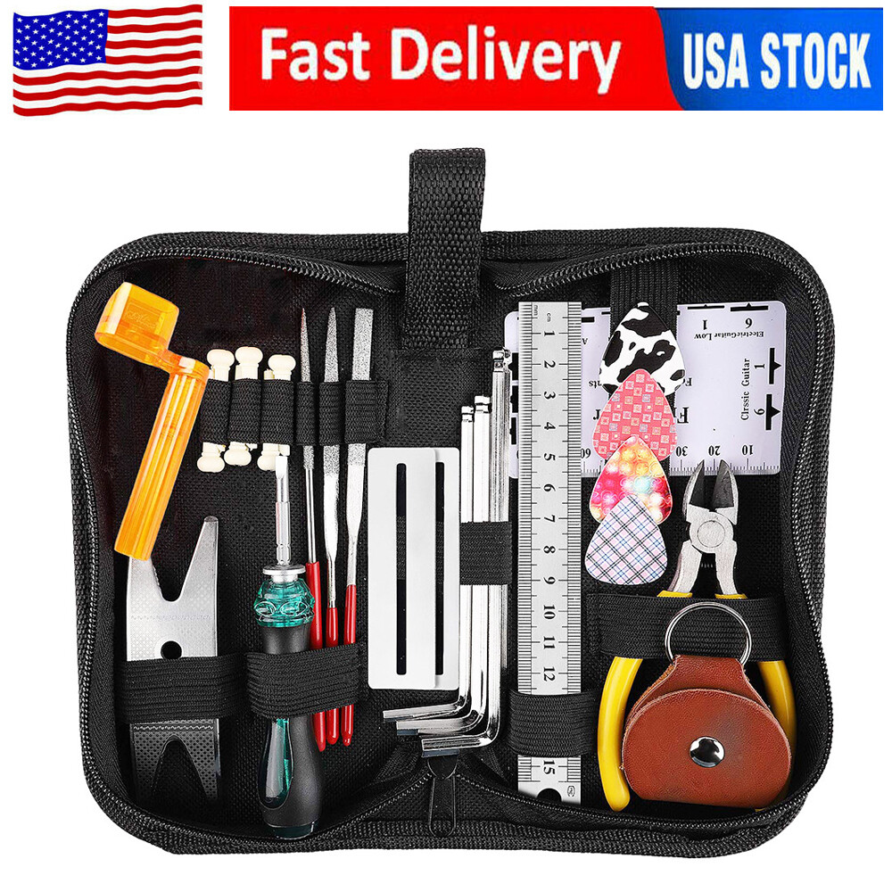 Luthier Guitar Care Kit Repair Maintenance Tools Full Set Guitar Tool Pliers