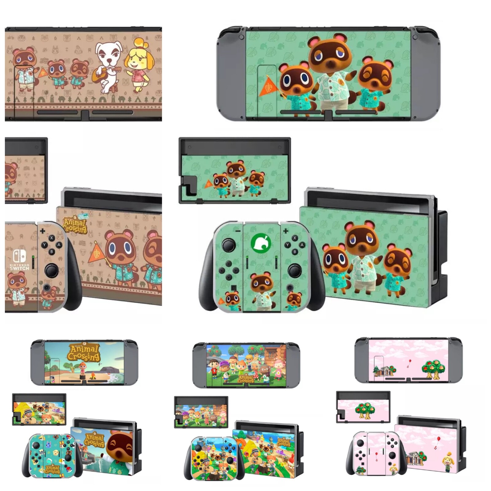 AUS STK Animal Crossing Skin Sticker vinyl Nintendo Switch Decal Console Housing