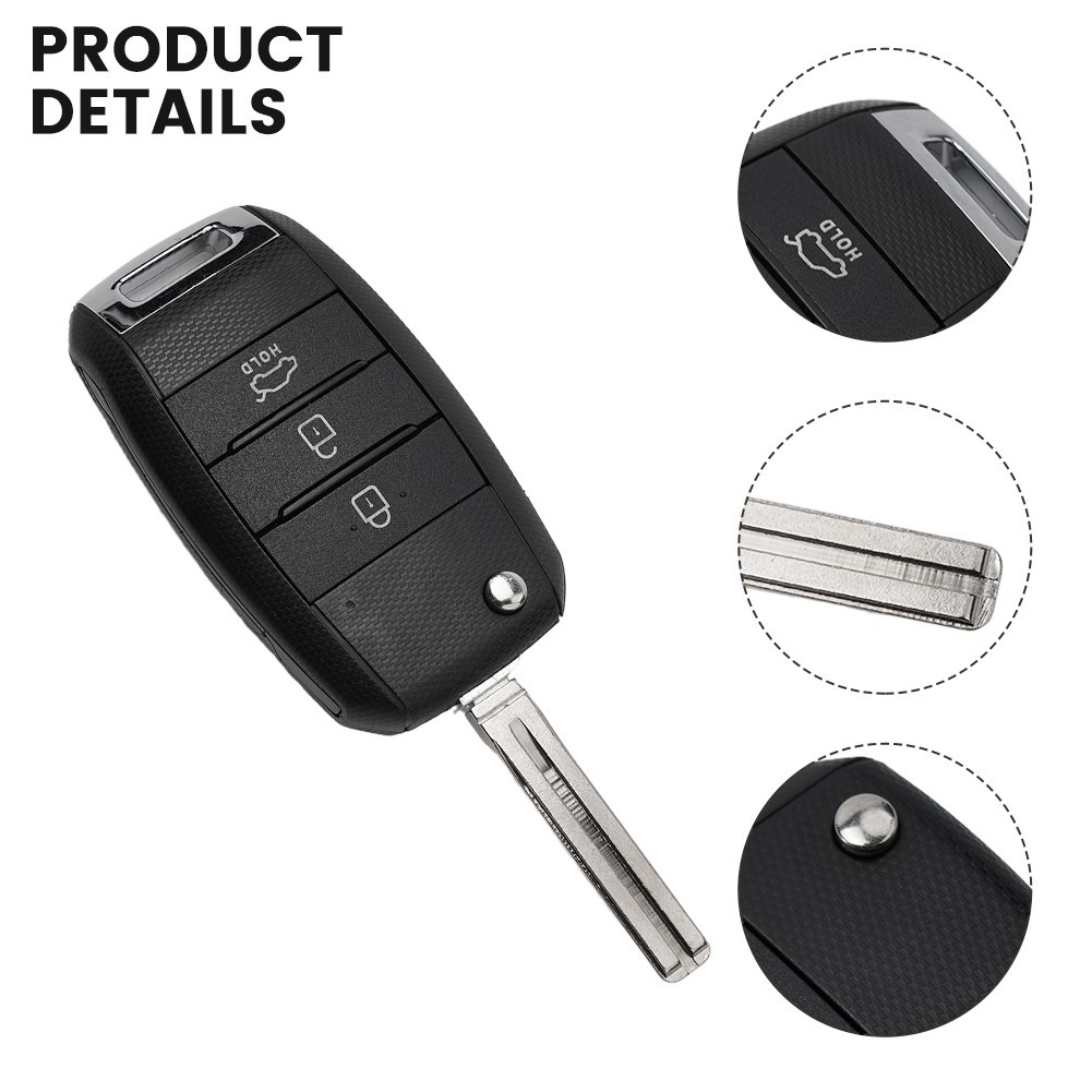 for For Kia Car For Kia Rio 2014-2019 Remote Control Key 1pcs Blade Interior