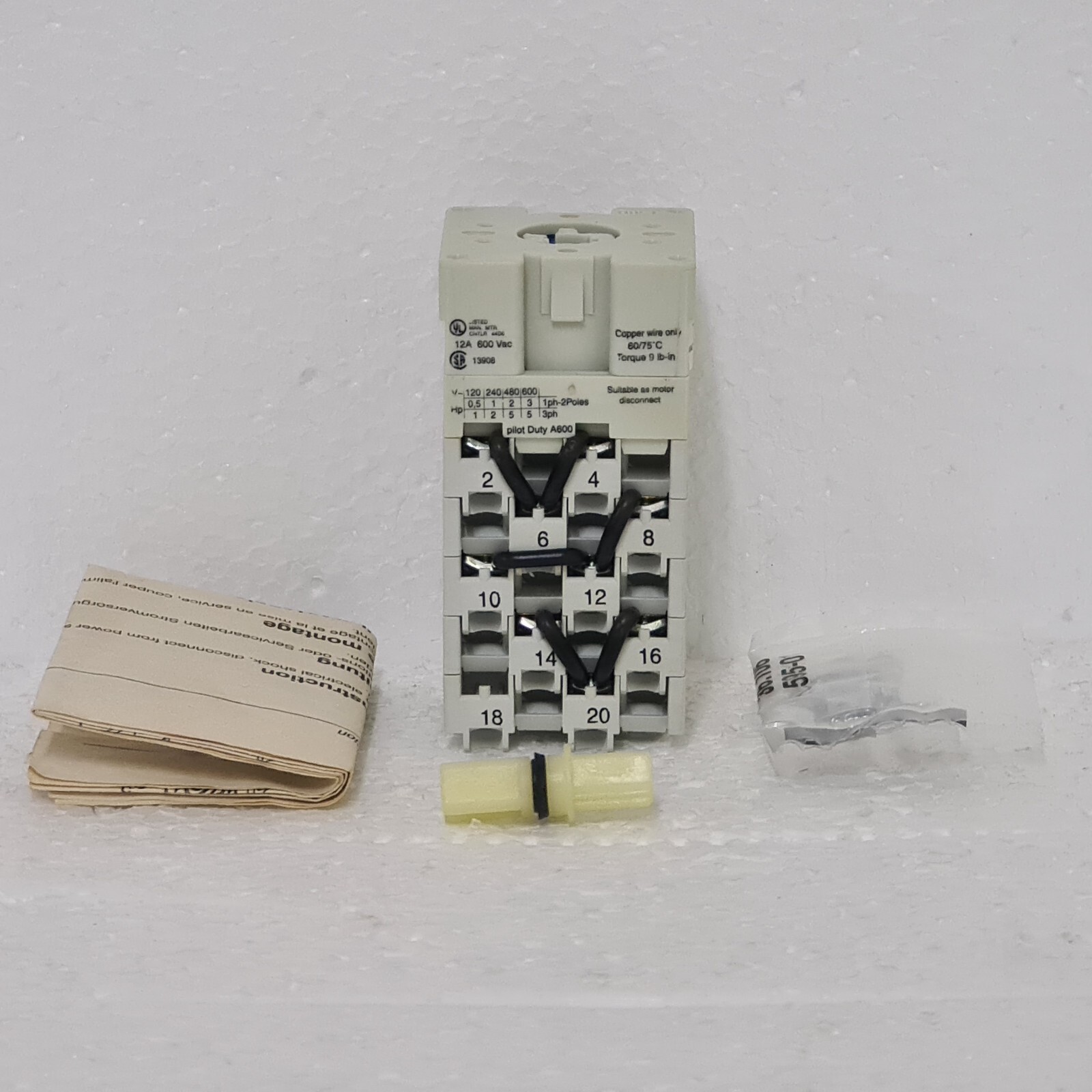 Allen Bradley 194L-E12-4503 Inductive Load-Rated Control/Load Switch