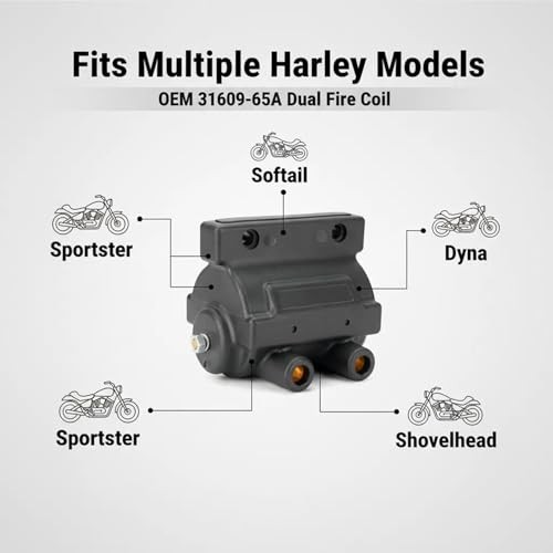 ​​ Ignition Coil for Harley Sportster Dyna Softail Shovelhead | OEM 31609-65A