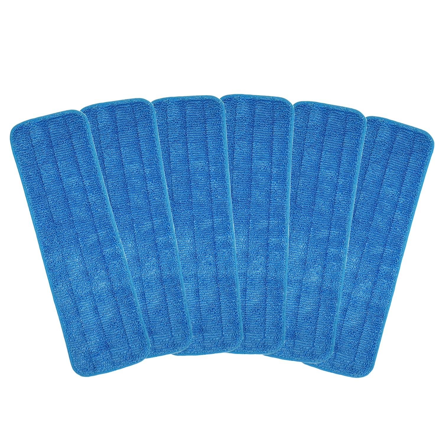 Microfiber Mop Pad 18" Inch for Wet Dry Mops Floor Cleaning Pads Reusable Com...
