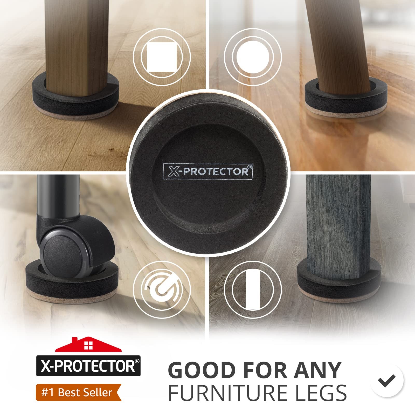 For Hardwood Floors X-Protector 16 Pcs 3 - - For - -