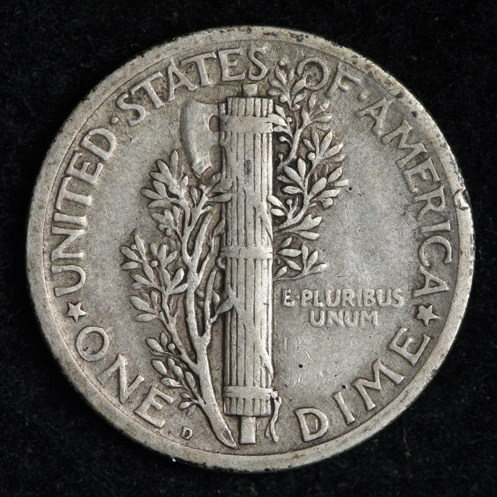 1924-D Mercury Silver Dime CHOICE XF+ E340 UNQ