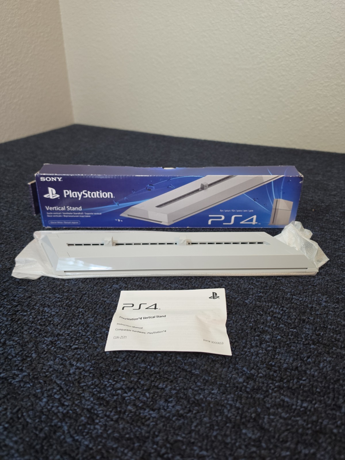 NEW OEM Sony PlayStation 4 PS4 Glacier White Vertical Stand for Console CUH-ZST1