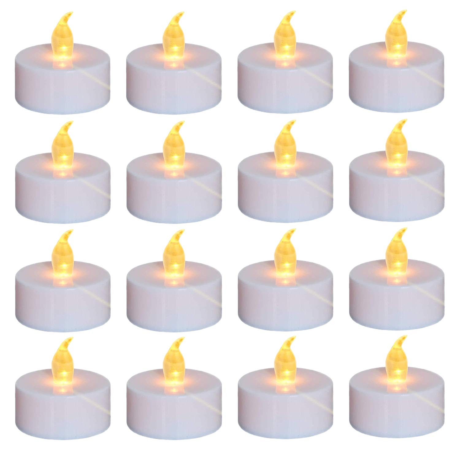 Nancia LED Tea Lights Candle Flameless Battery Operated 100pack, Warm yellow