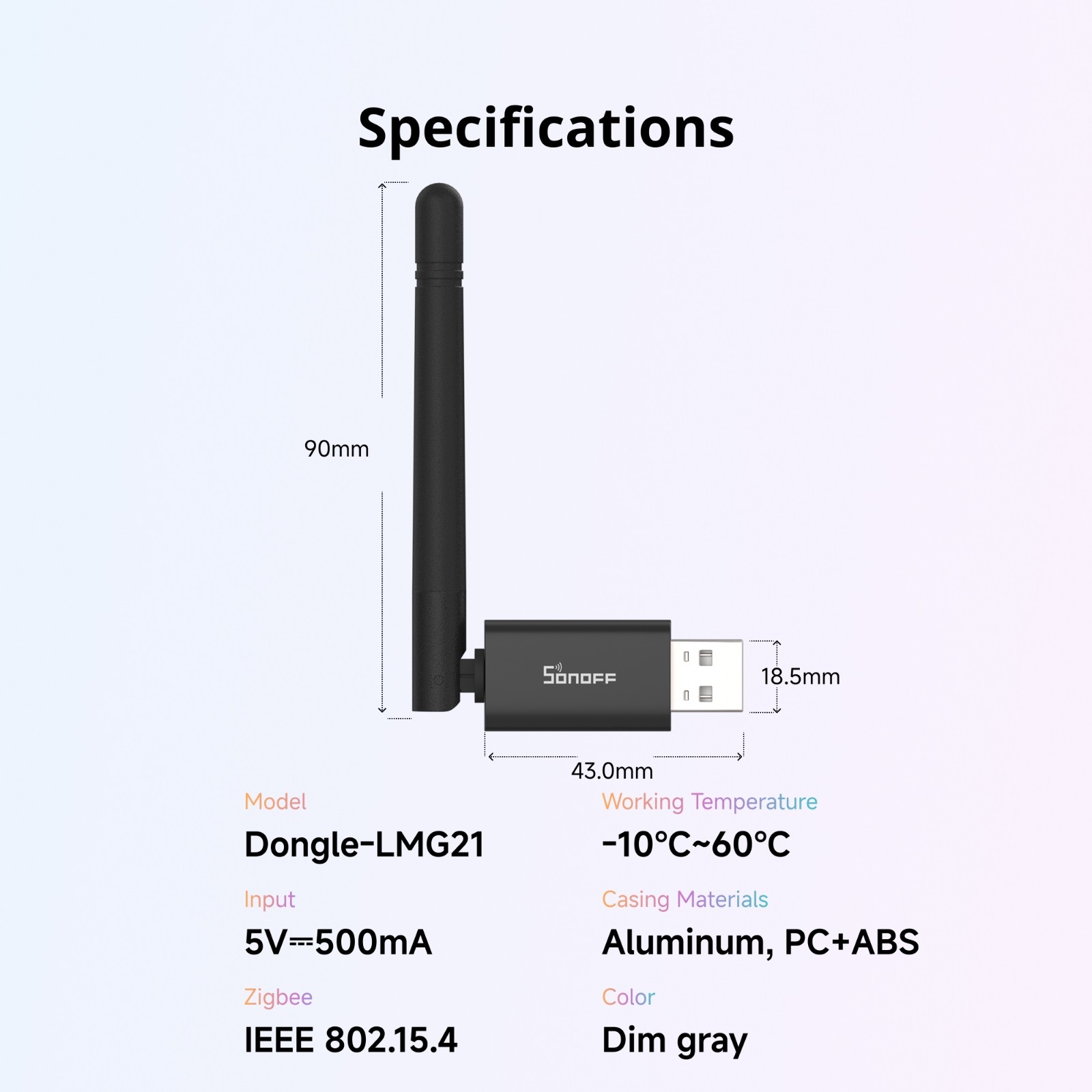 SONOFF Dongle Lite MG21 Zigbee/Thread USB Coordinator Zigbee 3.0 USB Dongle Plus