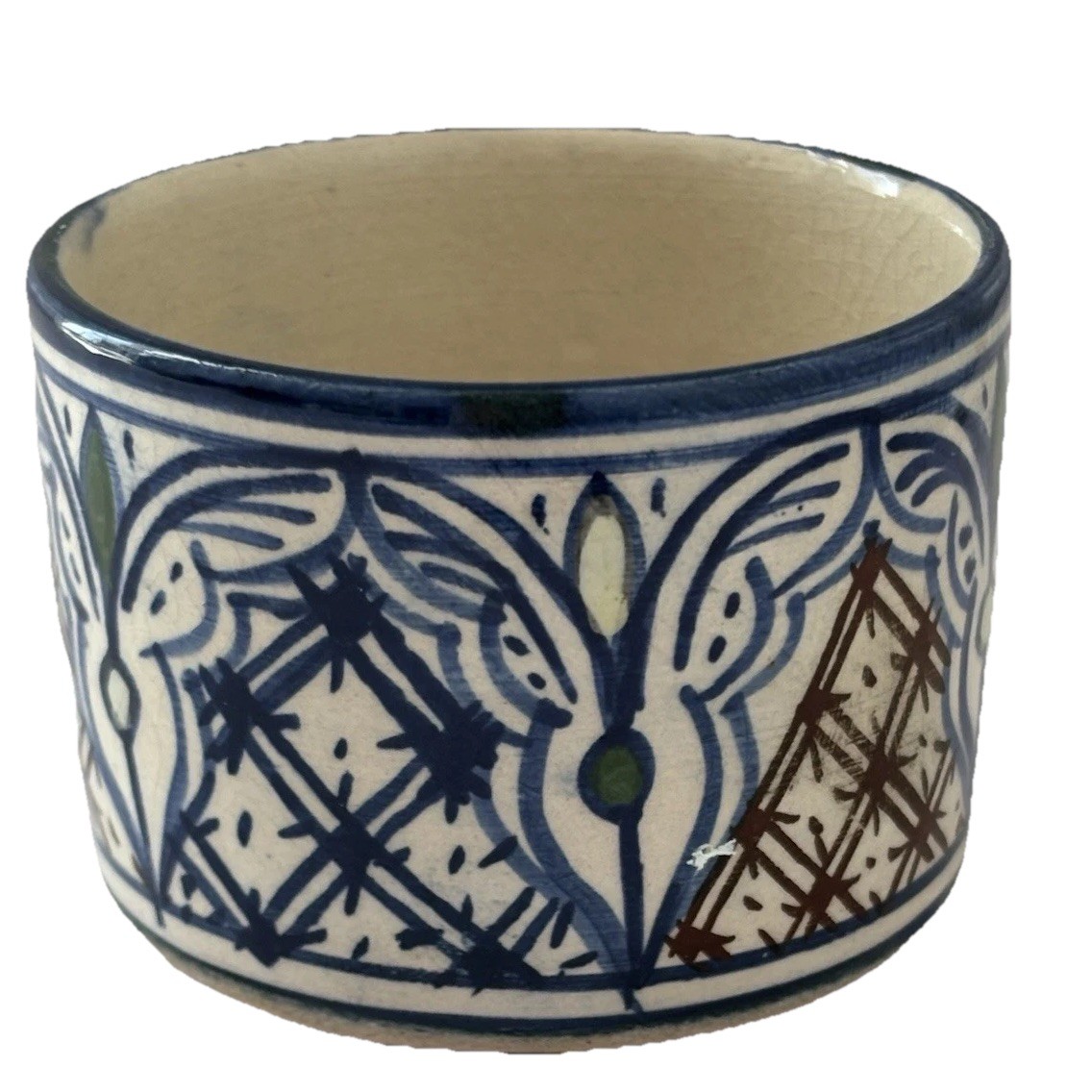 Trinket Jar Signed By Original Artist- 2.75 In Across- No Chips