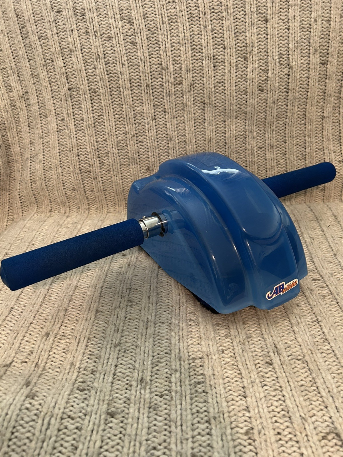 The Original Ab Slide Abdominal Roller Workout Exercise Machine Blue Vintage