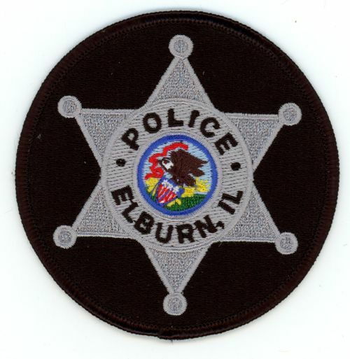 ILLINOIS IL ELBURN POLICE 3-1/2 INCHES NICE PATCH SHERIFF
