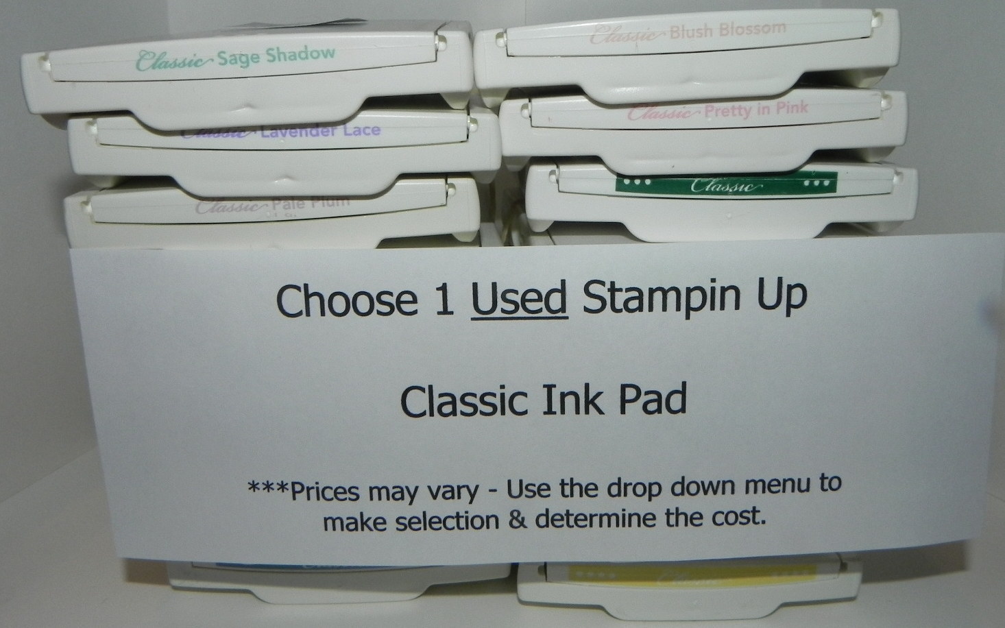 Stampin Up CURRENT COLORS Classic Ink Pad - You Choose Color - USED #C