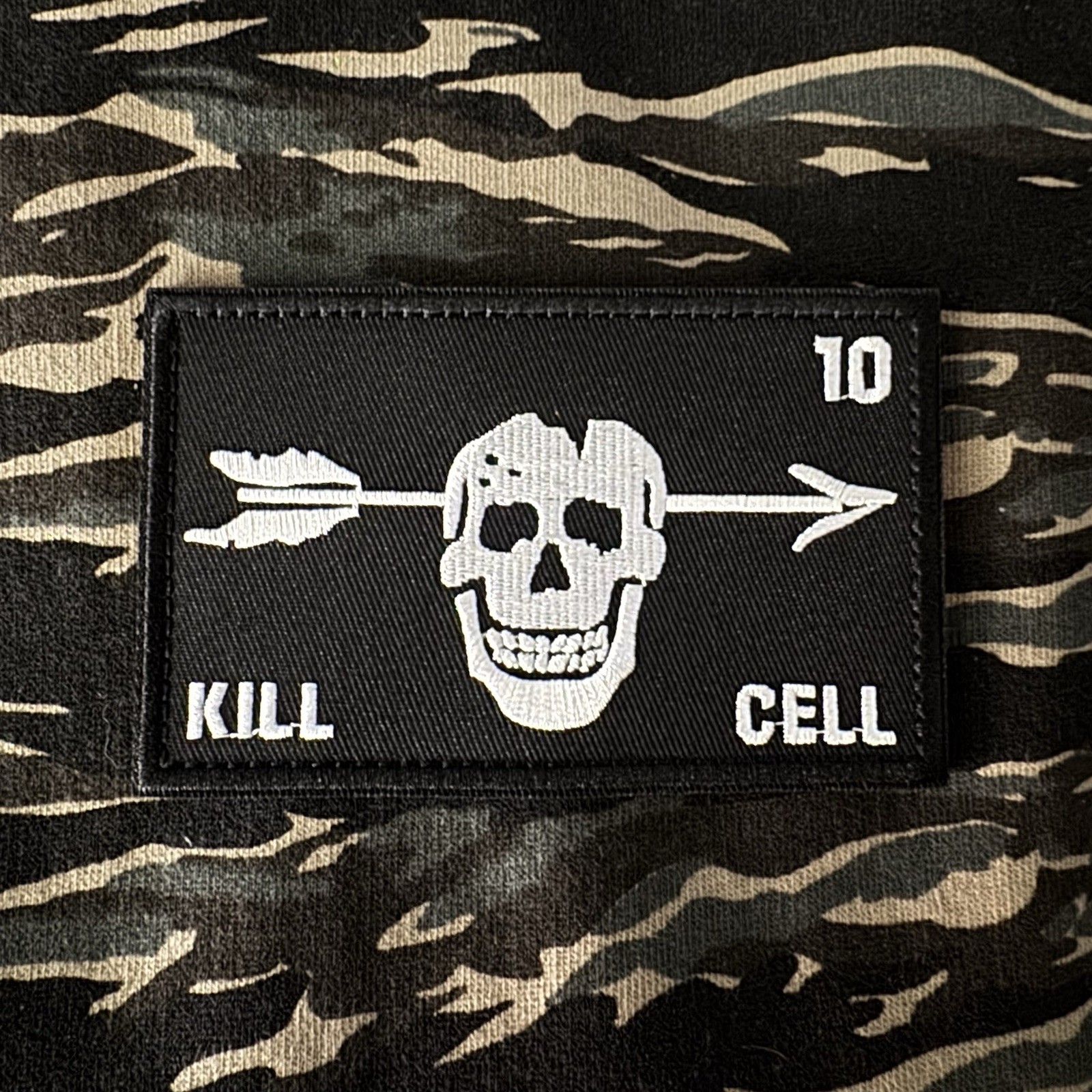 XL FORWARD OBSERVATIONS GROUP 10th SFG KILL CELL Embroidered Patch Hook/Loop FOG