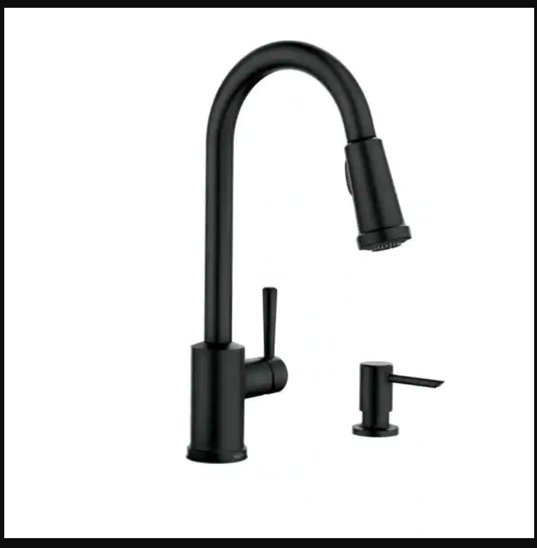 MOEN Indi Single-Handle Pull-Down Sprayer Kitchen Faucet