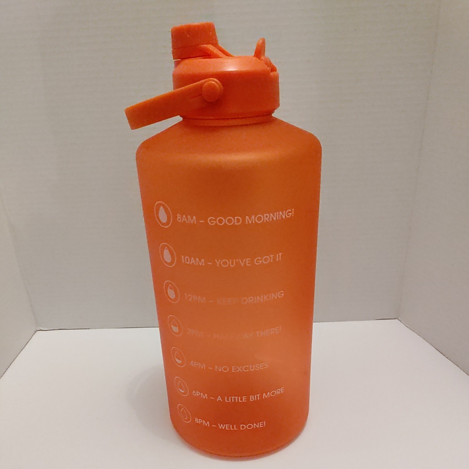 MANNA One Gallon Motivational Dual Ranger Water Bottle Orange PBA Free New