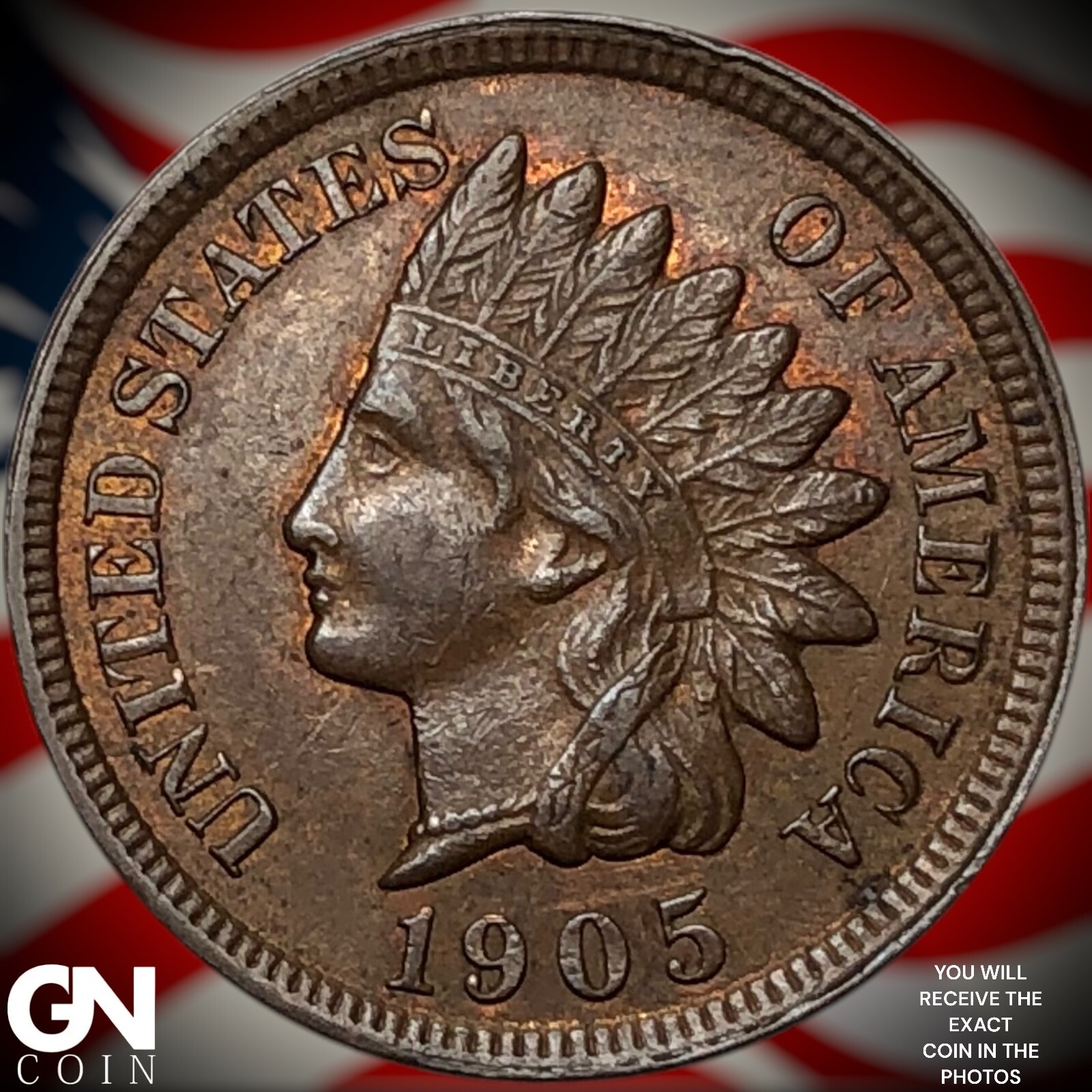 1905 Indian Head Cent Penny Y7783