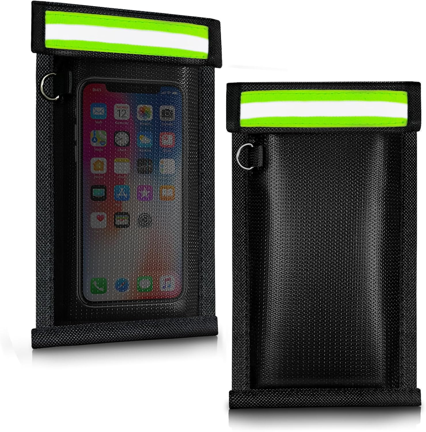 Military Grade Faraday Bags for Phones & Keys, 2-Pack, Signal Blocking