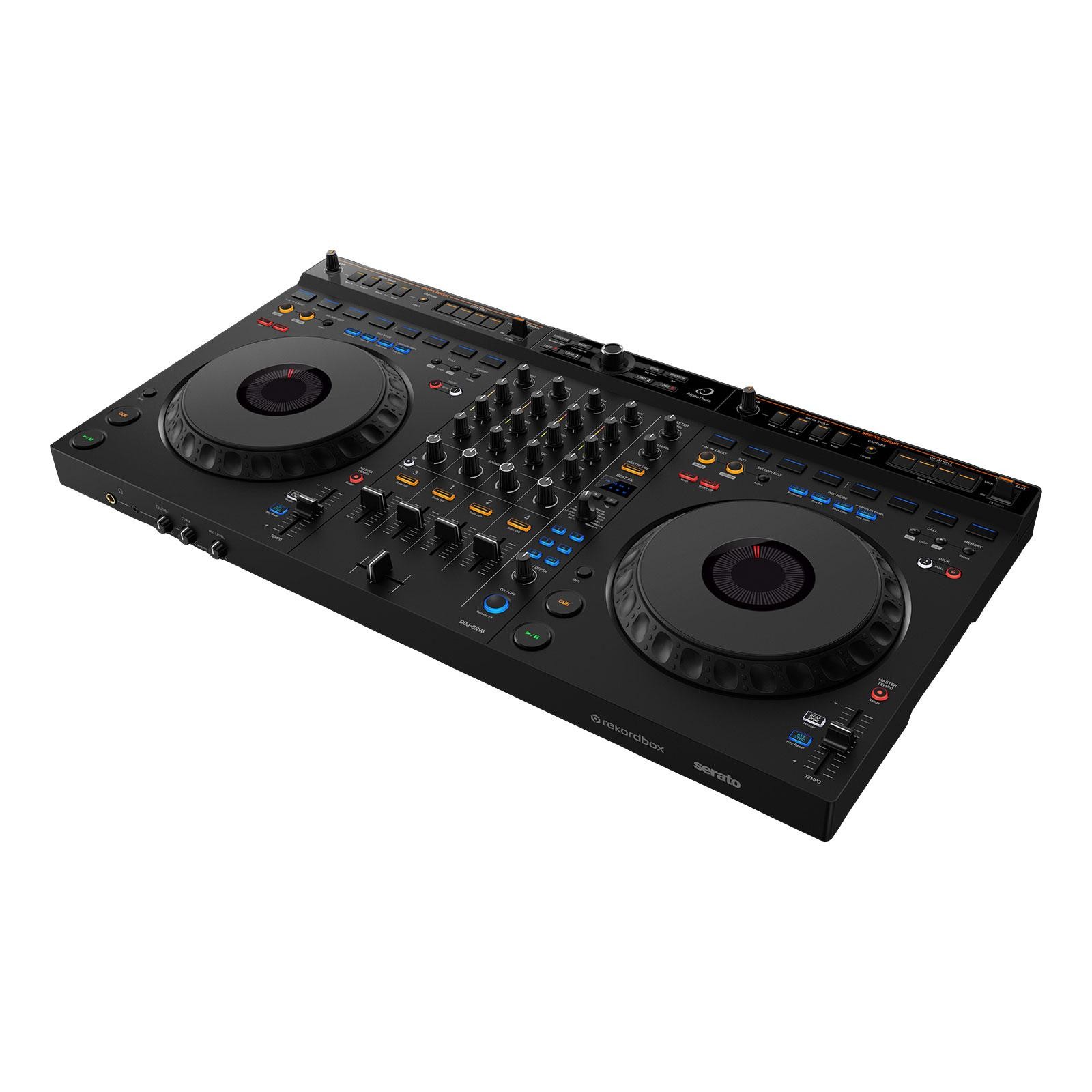AlphaTheta DDJ-GRV6 4 Channel DJ Controller w 12" Speakers Package