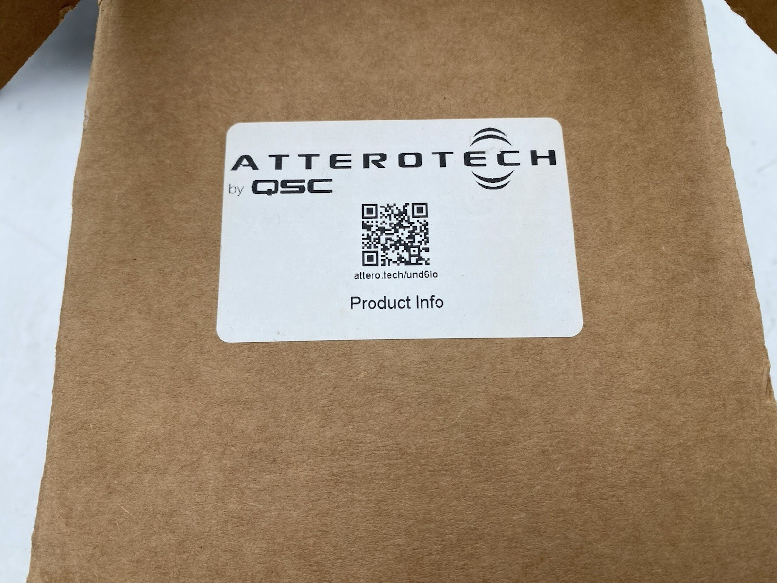 QSC Atterotech unD6IO Dante Networked Audio Wall Plate Black Open Box