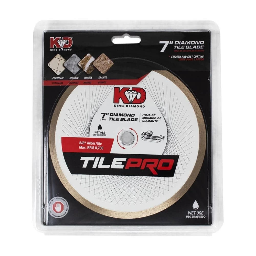 KING DIAMOND 7 in. Diamond Tile Circular Saw Blade NEW!