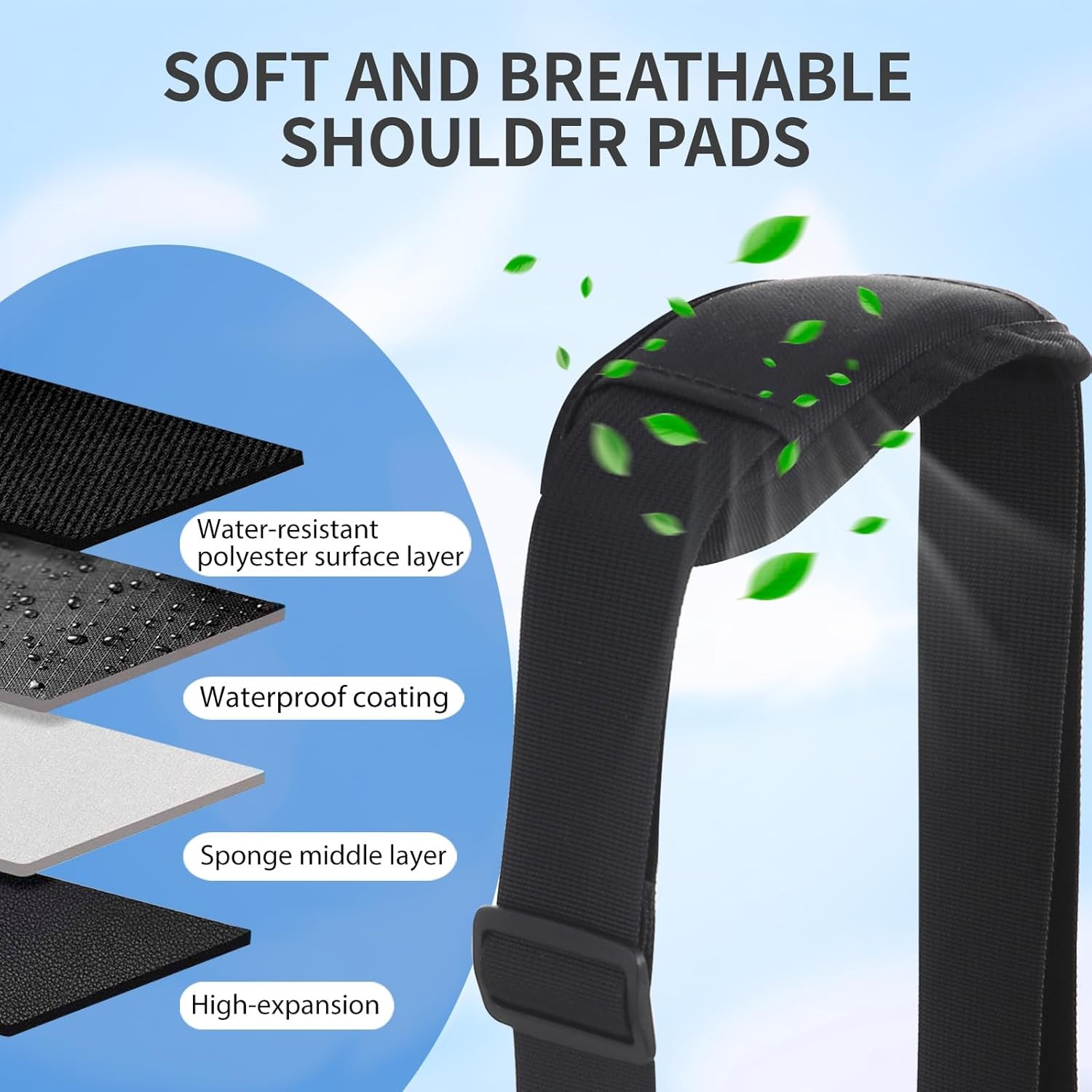 63" Adjustable Shoulder Strap Compatible with Veto Pro Pac,with Detachable Thick