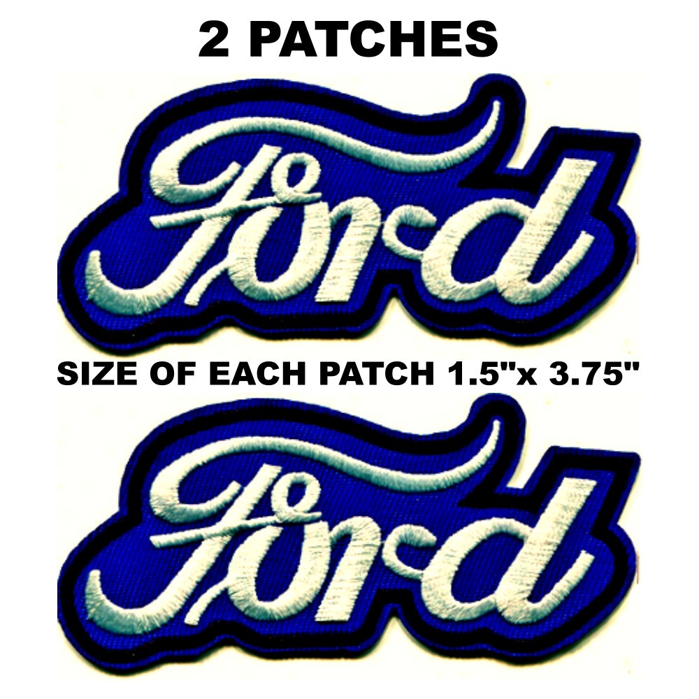 2 Ford Racing Champion Patch Est. 4" Sew or Iron On Embroidery High Quality