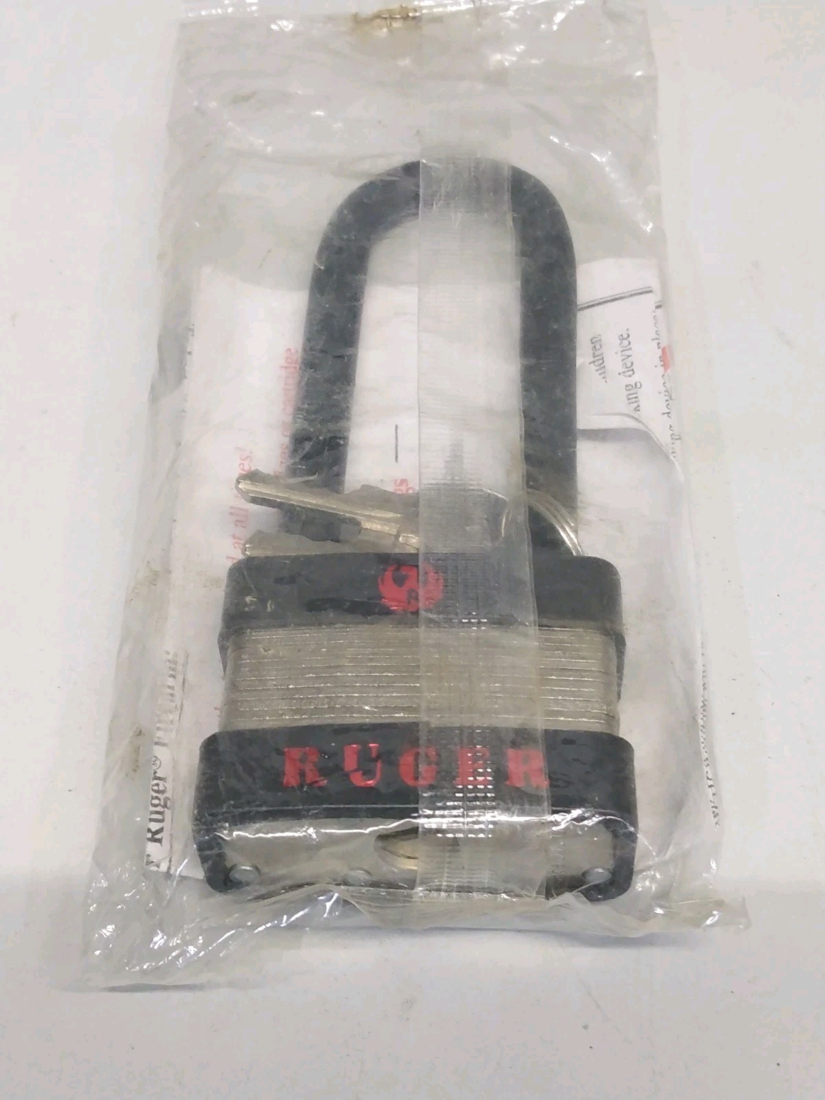 Vintage Ruger Gun Padlock & Keys NIP
