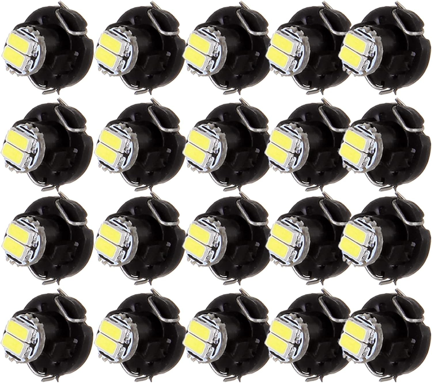 cciyu 20 Pack White T3 2-3014 SMD Neo Wedge LED Light Instrument Cluster...
