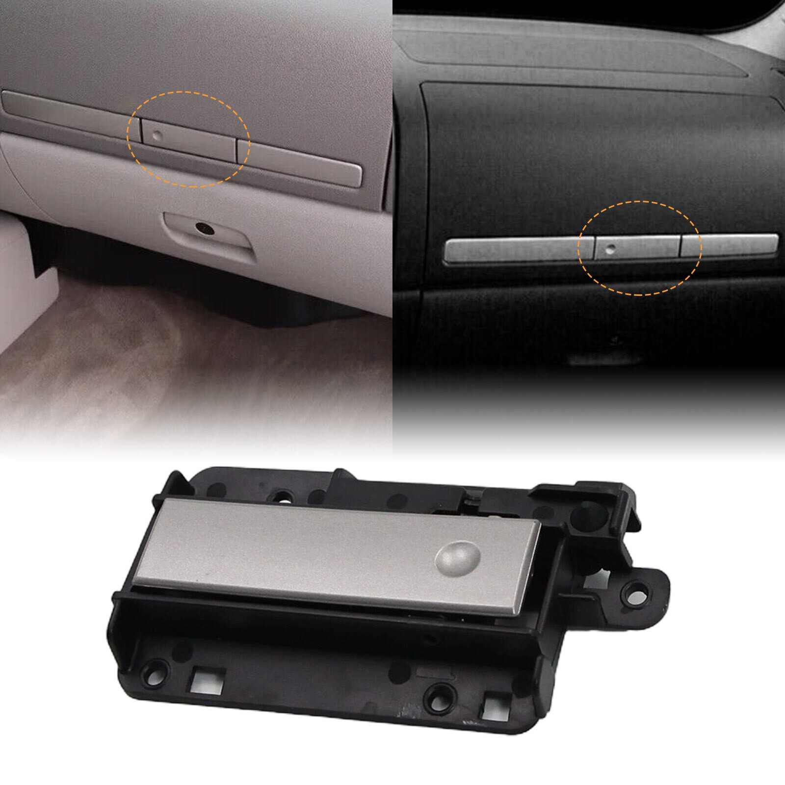 Upper Compartment Glove Box Latch Handle For Chevy 07-13 GMC Silverado Sierra