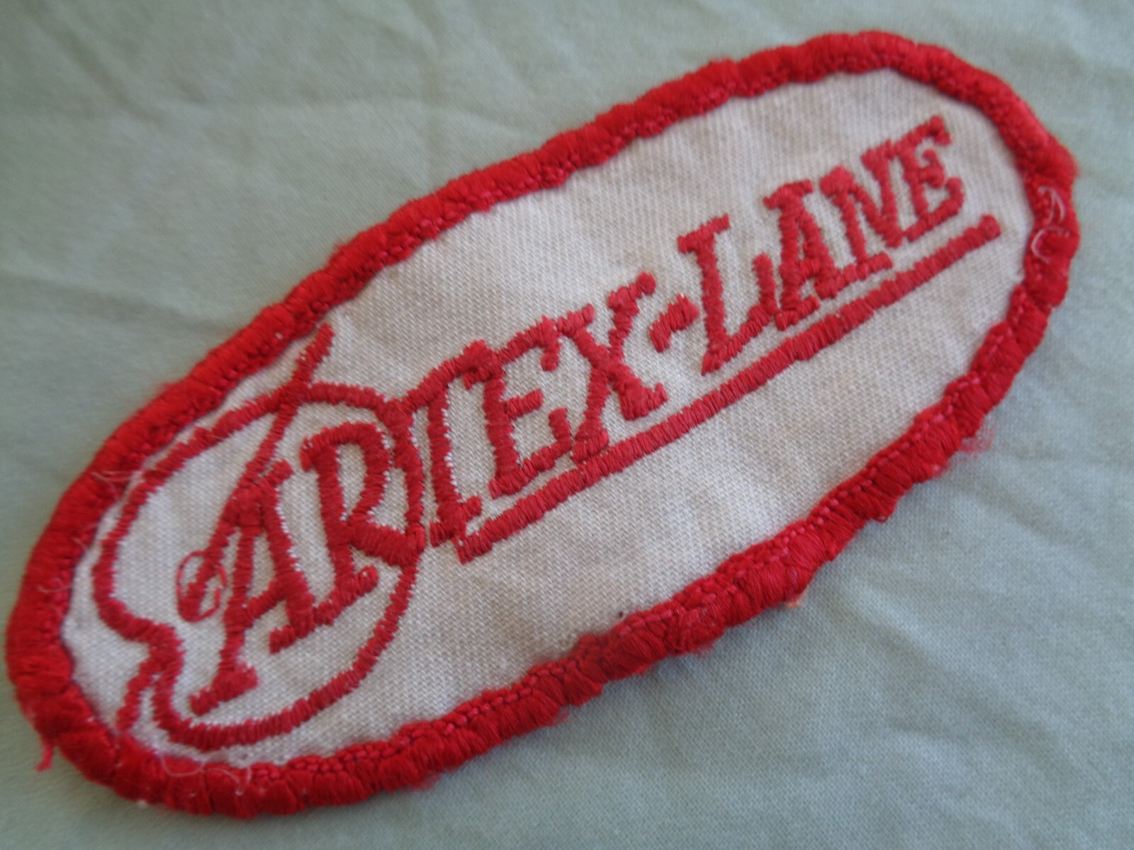 ARTEX-LANE VINTAGE PATCH 4 X 1 3/4 INCHES - USED ORIGINAL
